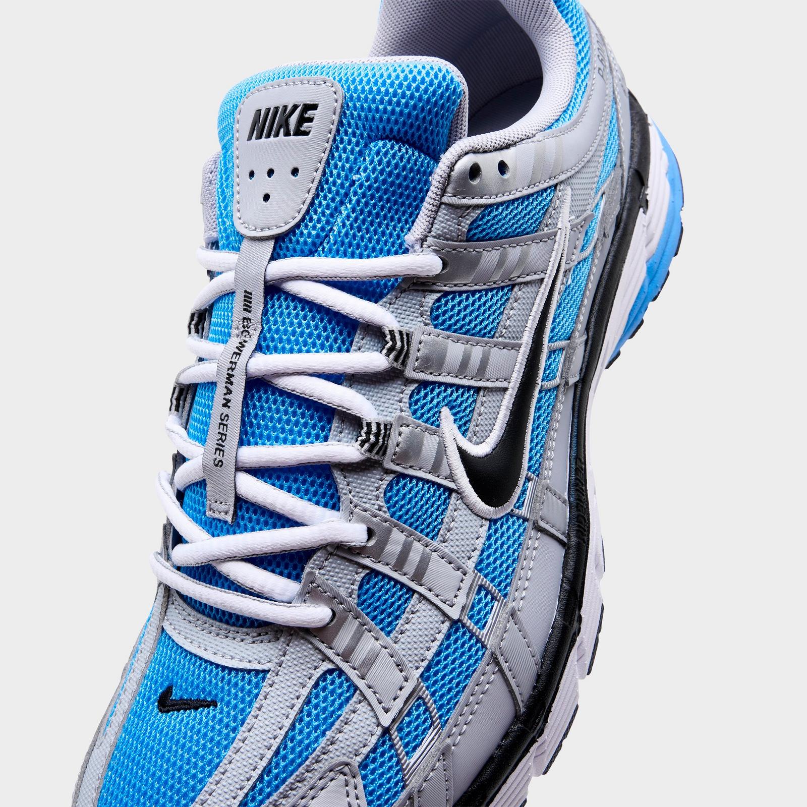 Men's Nike P-6000 Casual Shoes - Wolf Grey/University Blue/Black/White