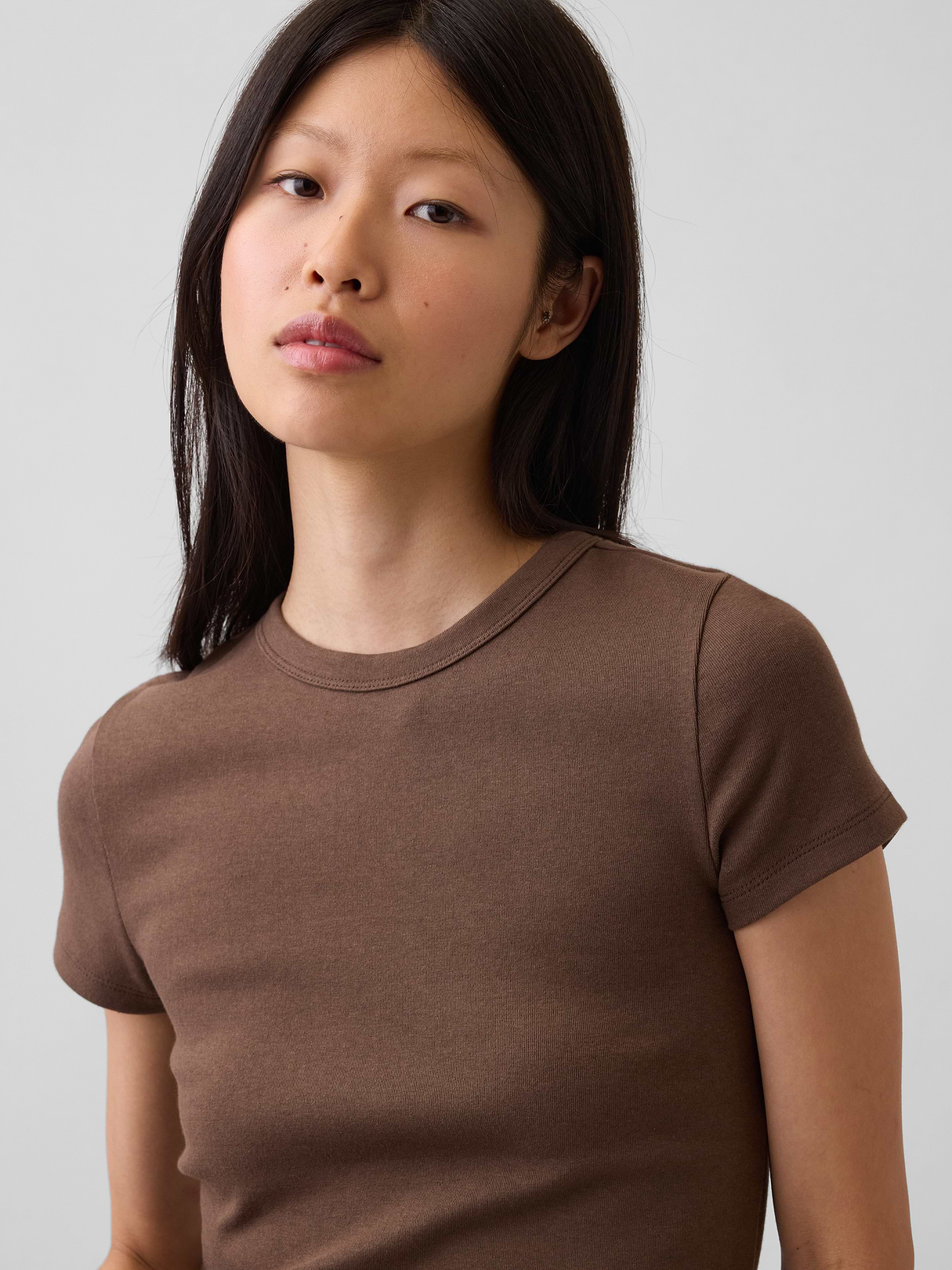 Modern Crew T-Shirt - Cool brown