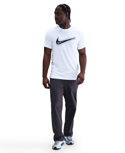 Nike Men's Swoosh Logo Crewneck T-Shirt - White