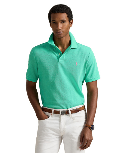 Polo Ralph Lauren Men's Classic-Fit Mesh Polo Shirt - Sunset Green