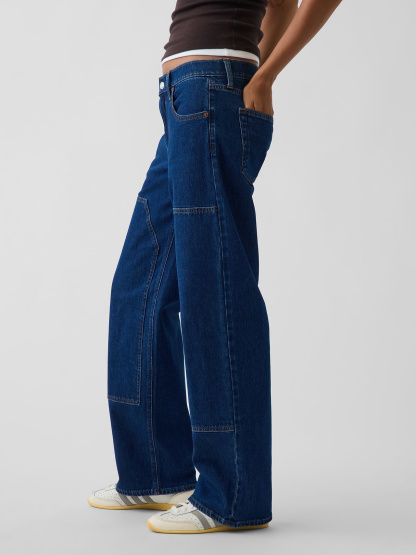 Low Rise '90s Loose Jeans - Dark wash