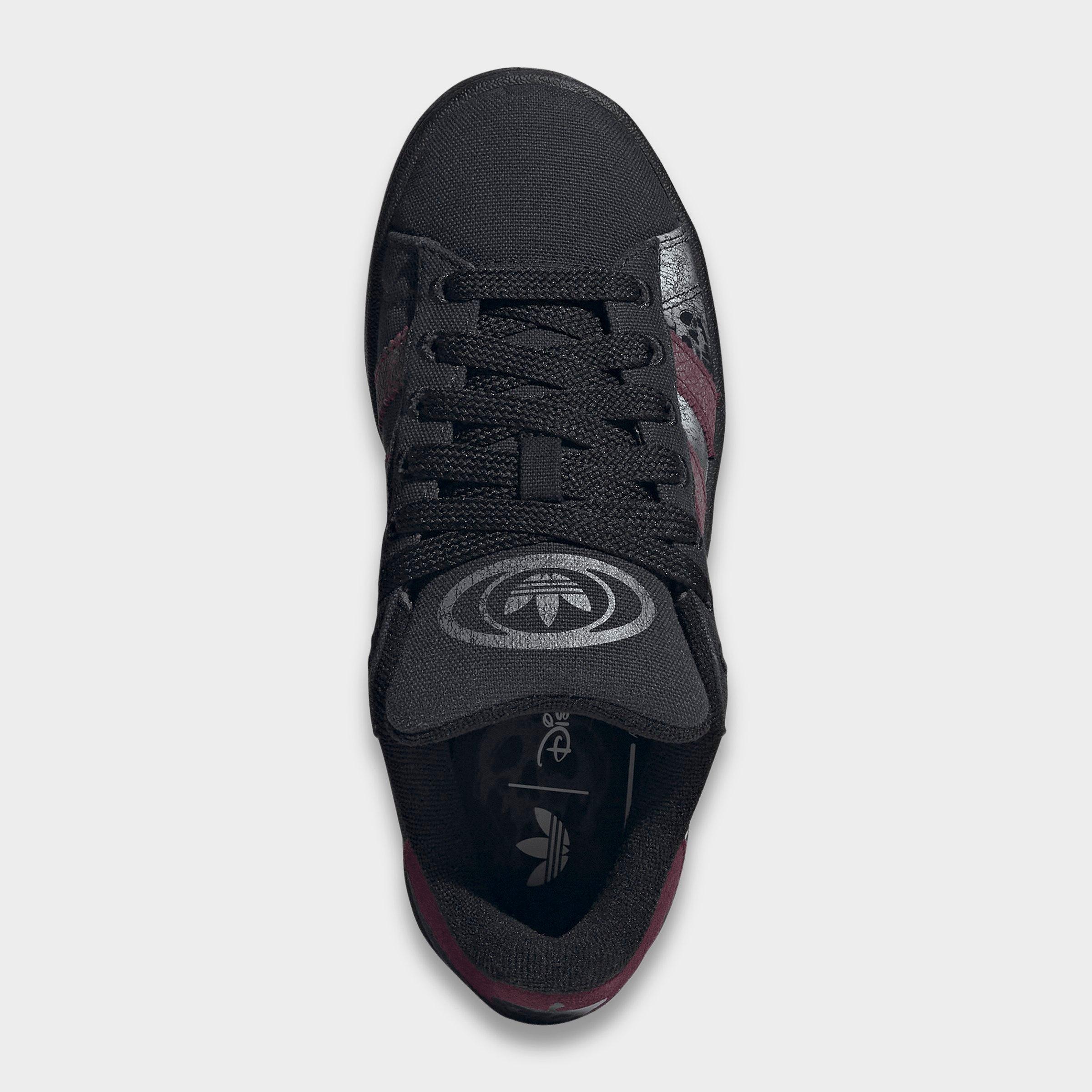 Big Kids' adidas Originals Campus 00s Casual Shoes - Black/Maroon/Gum - Top view