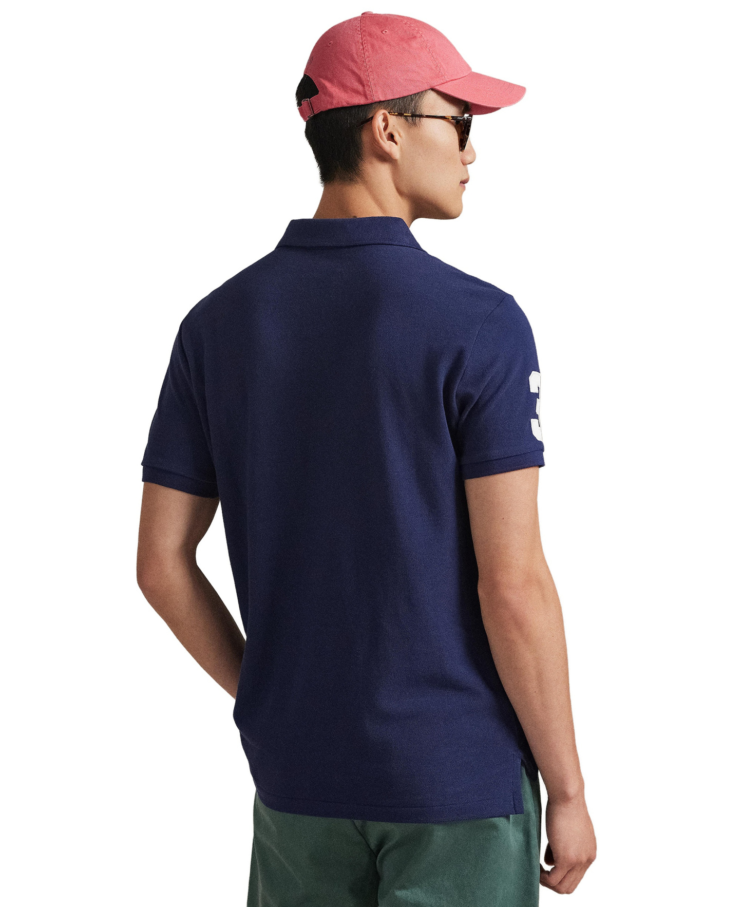 Polo Ralph Lauren Men's Big Pony Custom Slim-Fit Mesh Polo Shirt - Newport Navy
