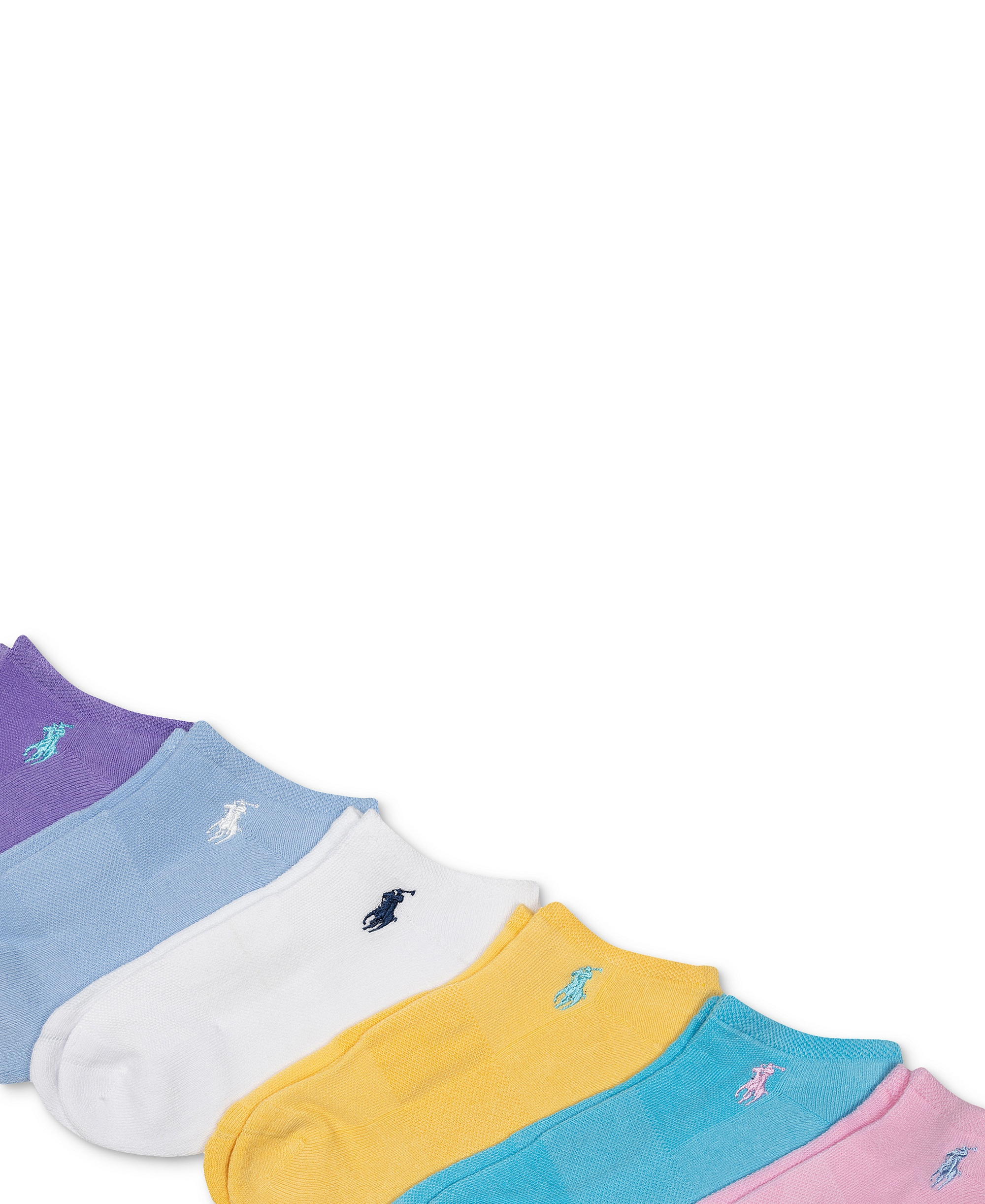Polo Ralph Lauren Women's 6-Pk. Cushion Low-Cut Socks - Pastel Assortment