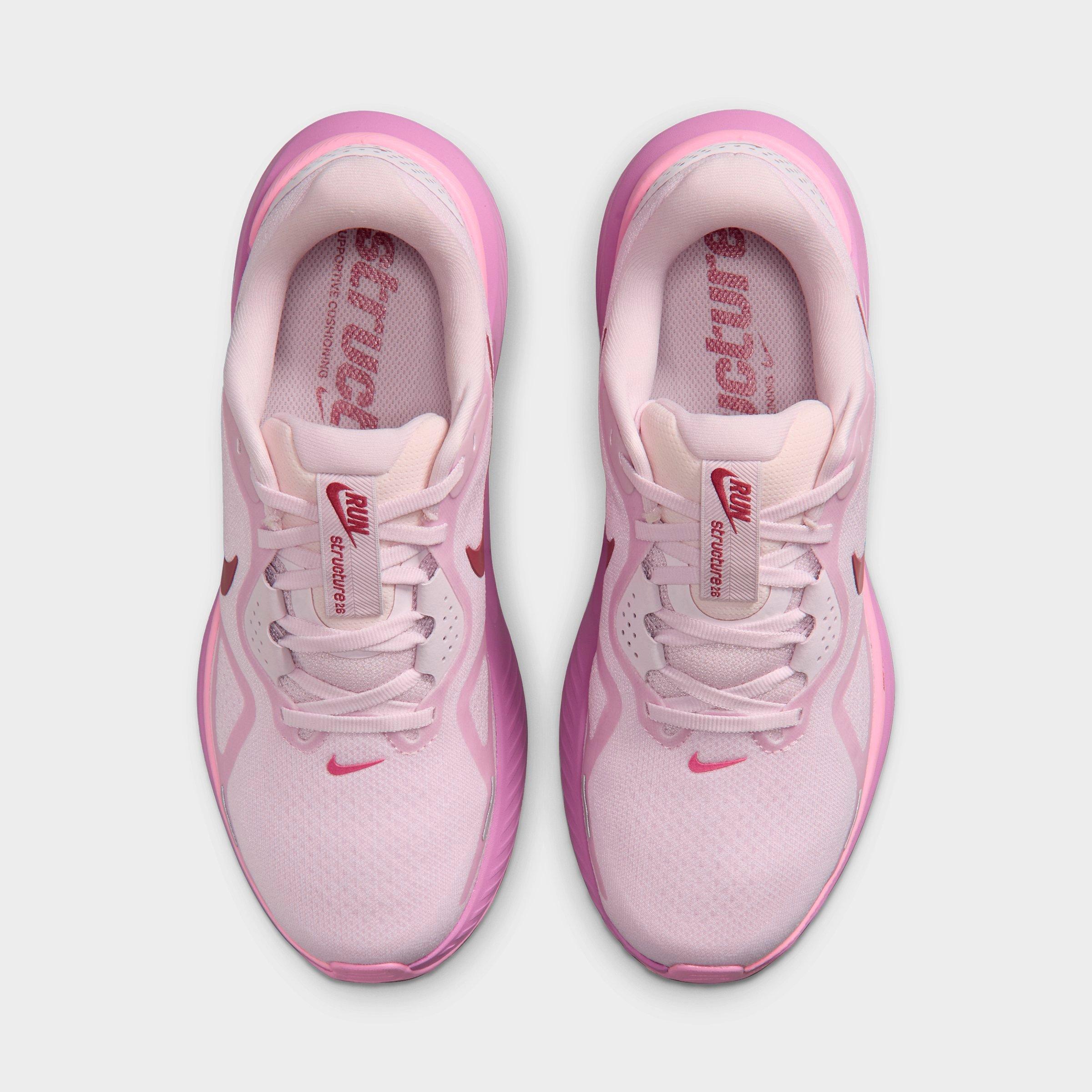 Women's Nithtke Structure 26 Running Shoes - Bleached Lilac/Pink Rise/Light Magenta/Pink Smoke - Top view