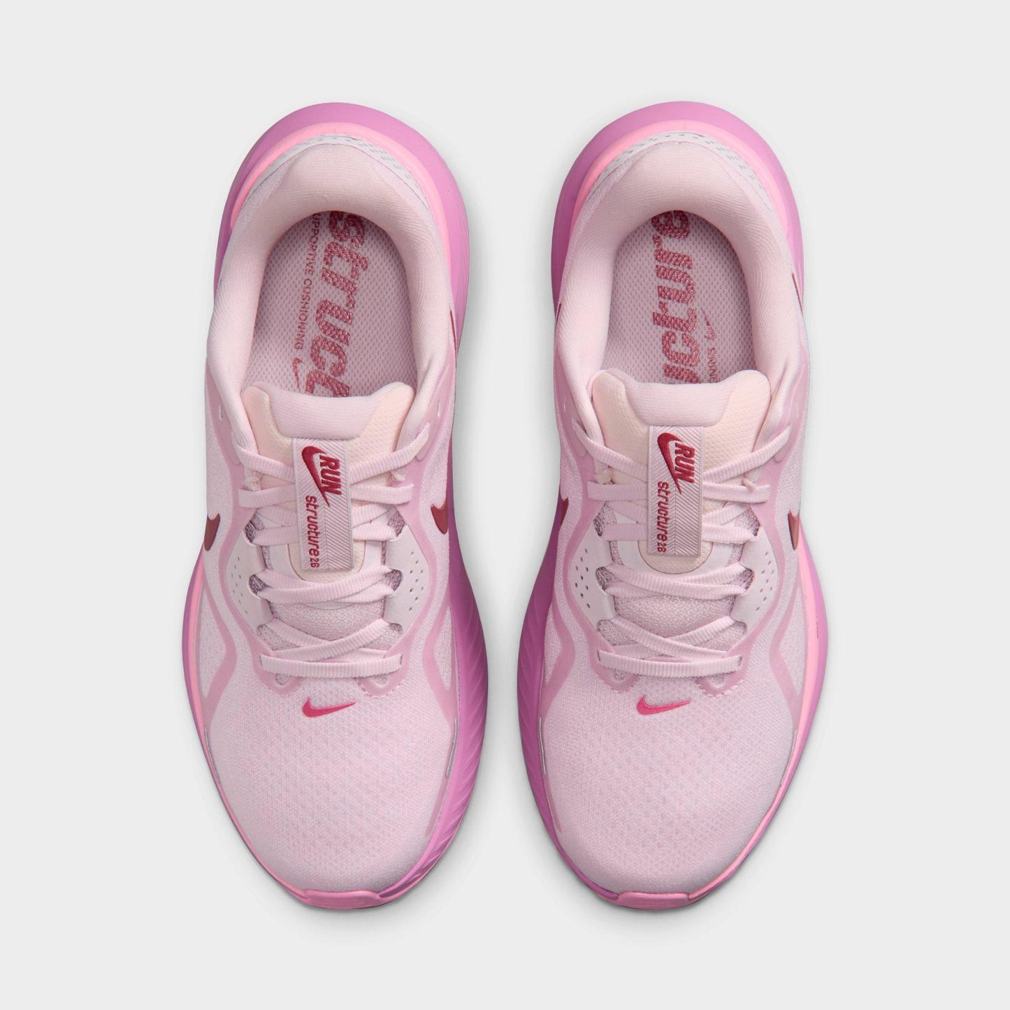 Women's Nithtke Structure 26 Running Shoes - Bleached Lilac/Pink Rise/Light Magenta/Pink Smoke - Top view