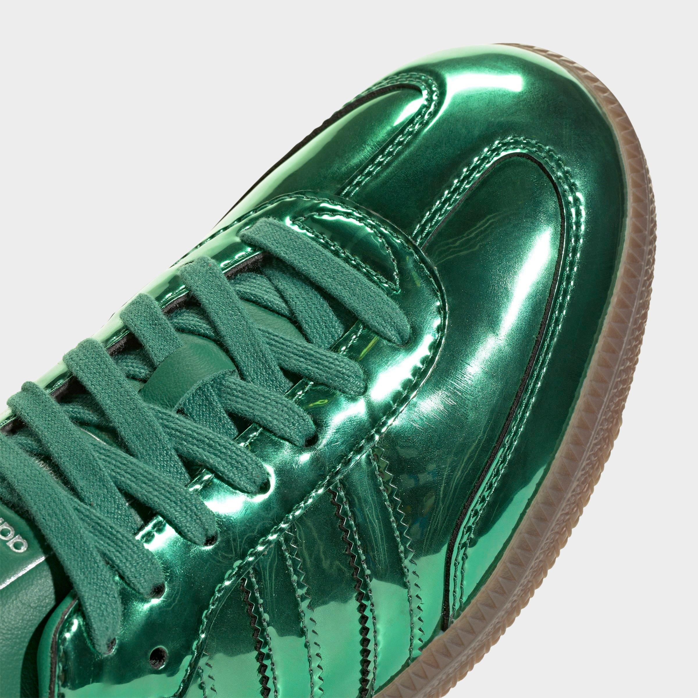 Women's adidas Originals Samba OG Casual Shoes - Part 4 - Blanch Green/Supplier Colour/Gum - Detail shot