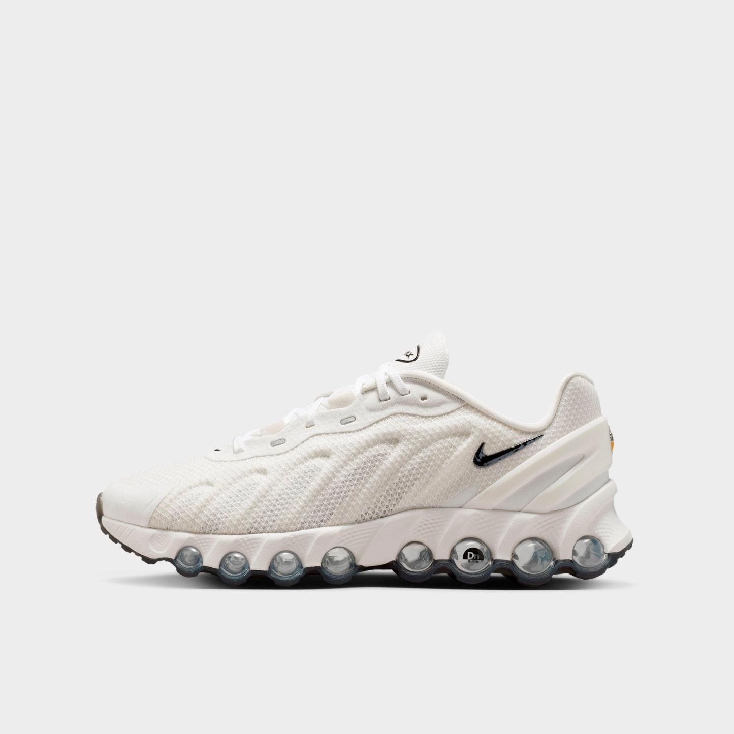 Men's Nithtke Air Max Dn8 Casual Shoes - Summit White/Black - Left shoe facing left. Outside of the shoe.