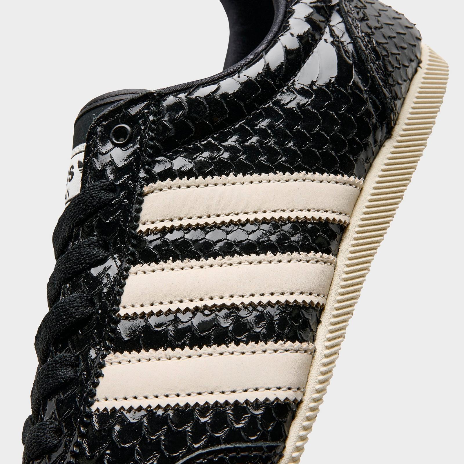 Women's adidas Originals Japan Croc Casual Shoes - Black Patent Leather Croc/Core Black/Off White - view 3