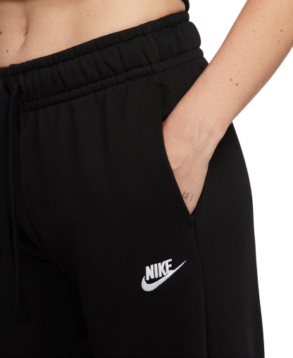 Nike Women's Sportswear Club Fleece Mid-Rise Wide-Leg Sweatpants - Black