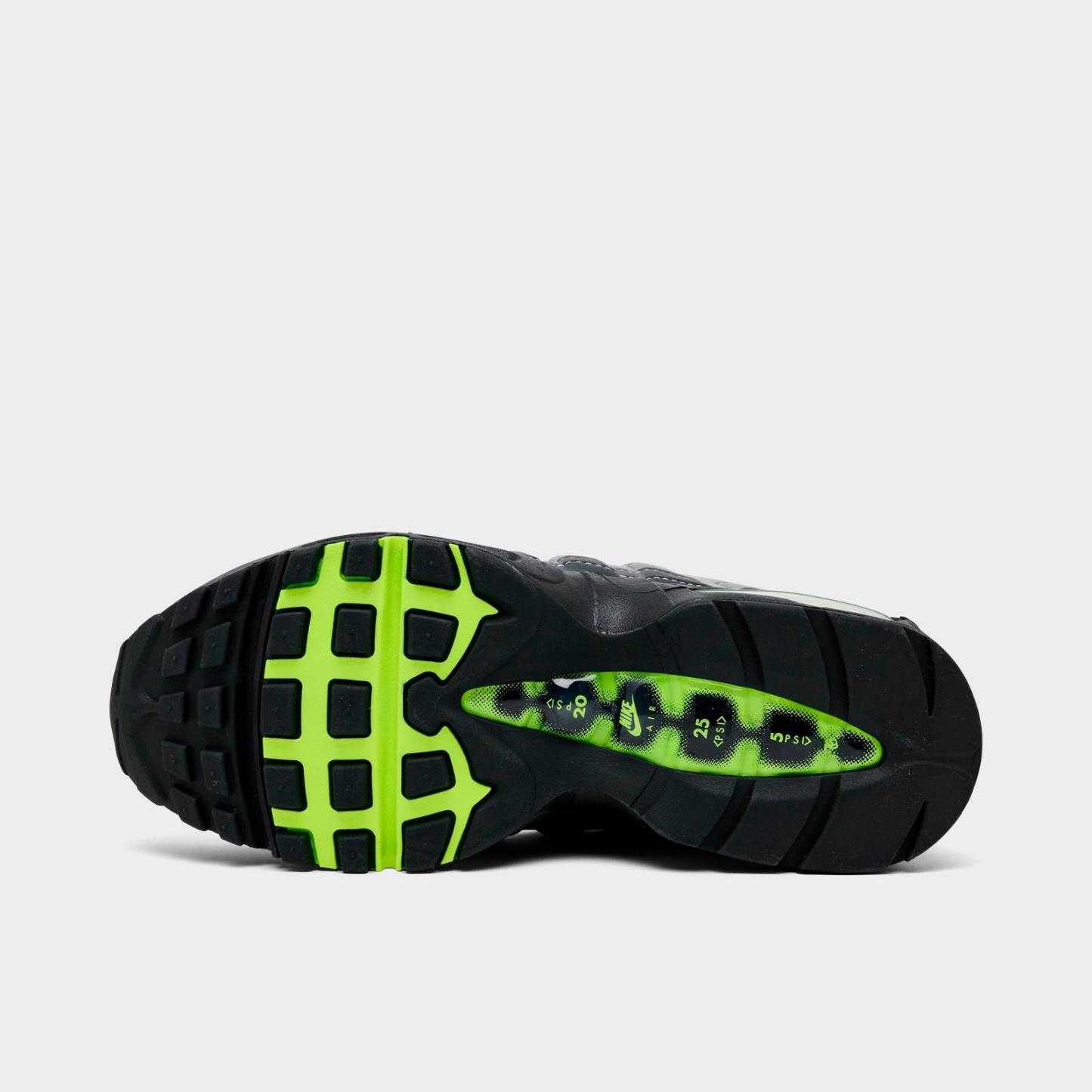 Women's Nike Air Max 95 Big Bubble Casual Shoes - Black/Neon Yellow/Anthracite/Light Graphite