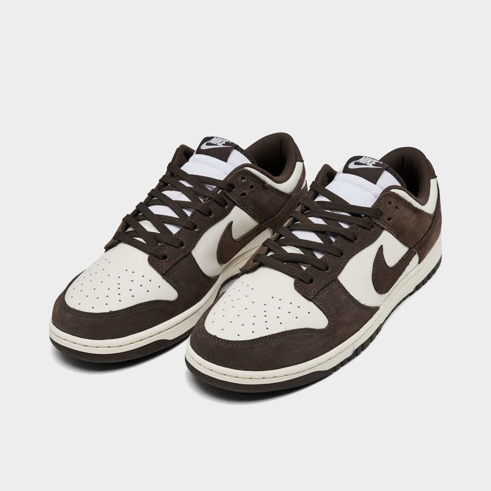 Men's Nike Dunk Low Retro Casual Shoes - Pale Ivory/Pale Ivory/Baroque Brown