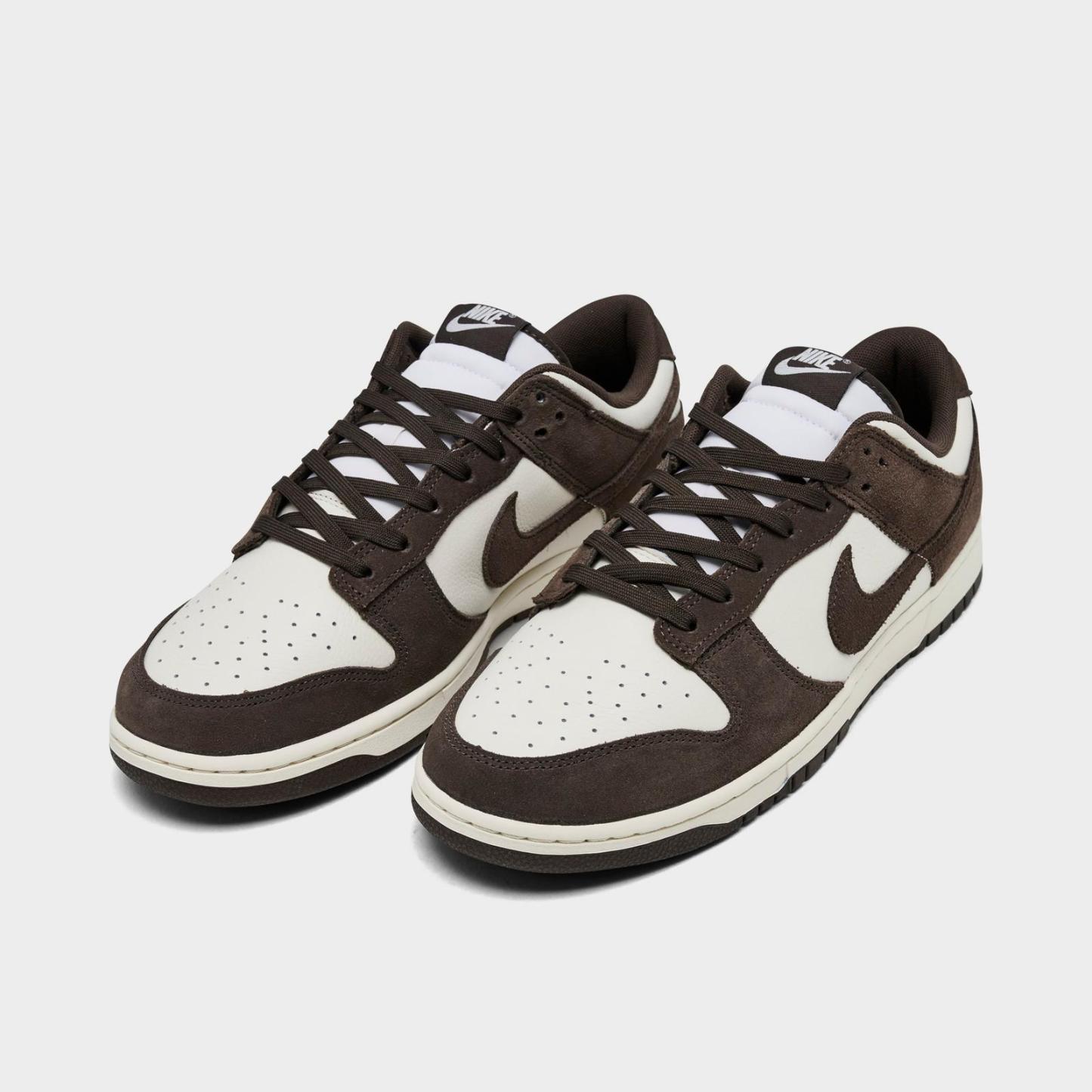 Men's Nike Dunk Low Retro Casual Shoes - Pale Ivory/Pale Ivory/Baroque Brown