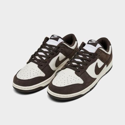 Men's Nike Dunk Low Retro Casual Shoes - Pale Ivory/Pale Ivory/Baroque Brown