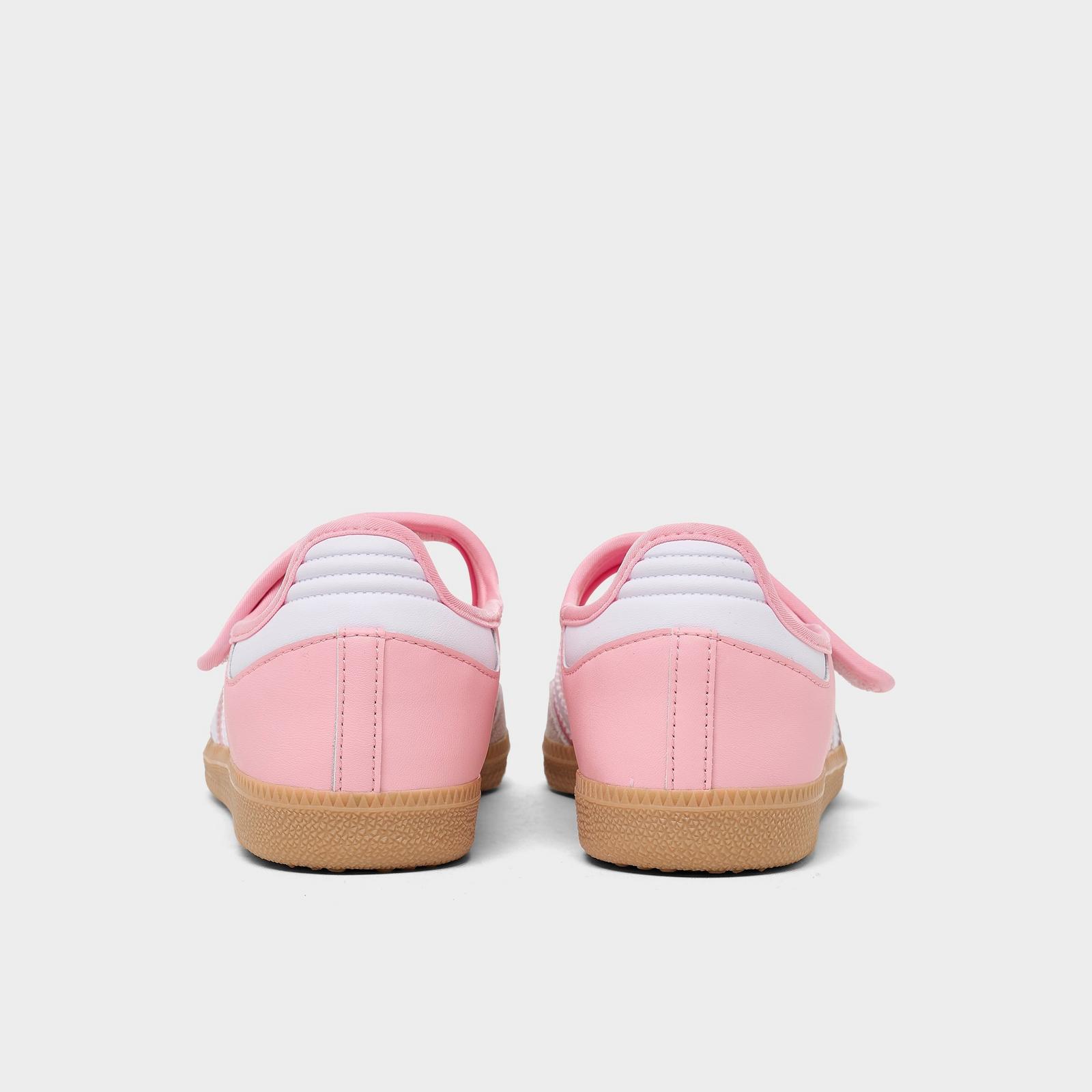 Girls' Big Kids' adidas Originals Samba Jane Casual Shoes - Light Pink/Cloud White/Gum - view 4