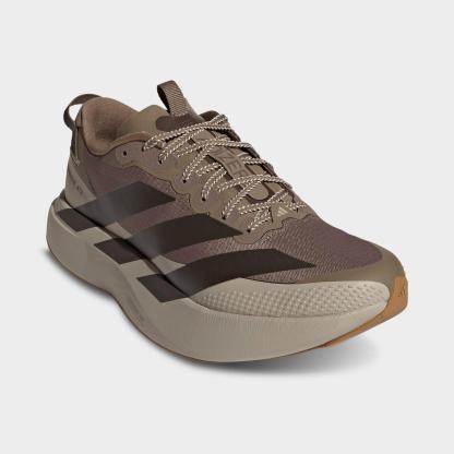 Men's adidas Adizero EVO SL ATR Running Shoes - Khaki/Shadow Olive/Khaki - Both shoes facing left