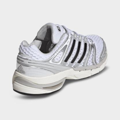 Big Kids' adidas Adistar Control 5 Casual Shoes - Cloud White/Silver Metallic/Grey One - view 4