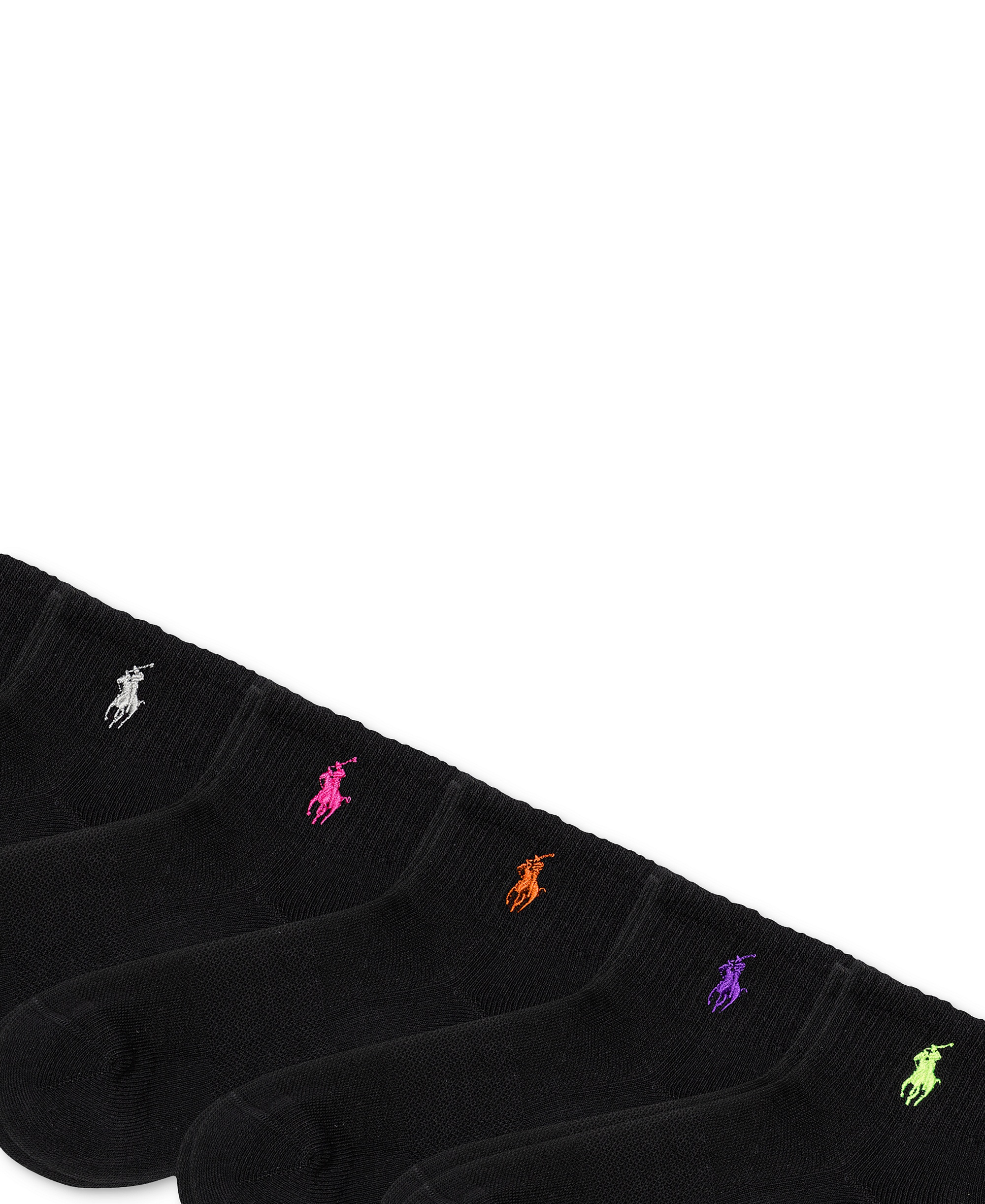 Polo Ralph Lauren Women's 6-Pk. Cushion Quarter Socks - Black assortment