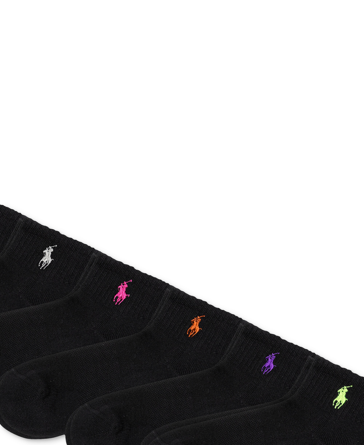 Polo Ralph Lauren Women's 6-Pk. Cushion Quarter Socks - Black assortment