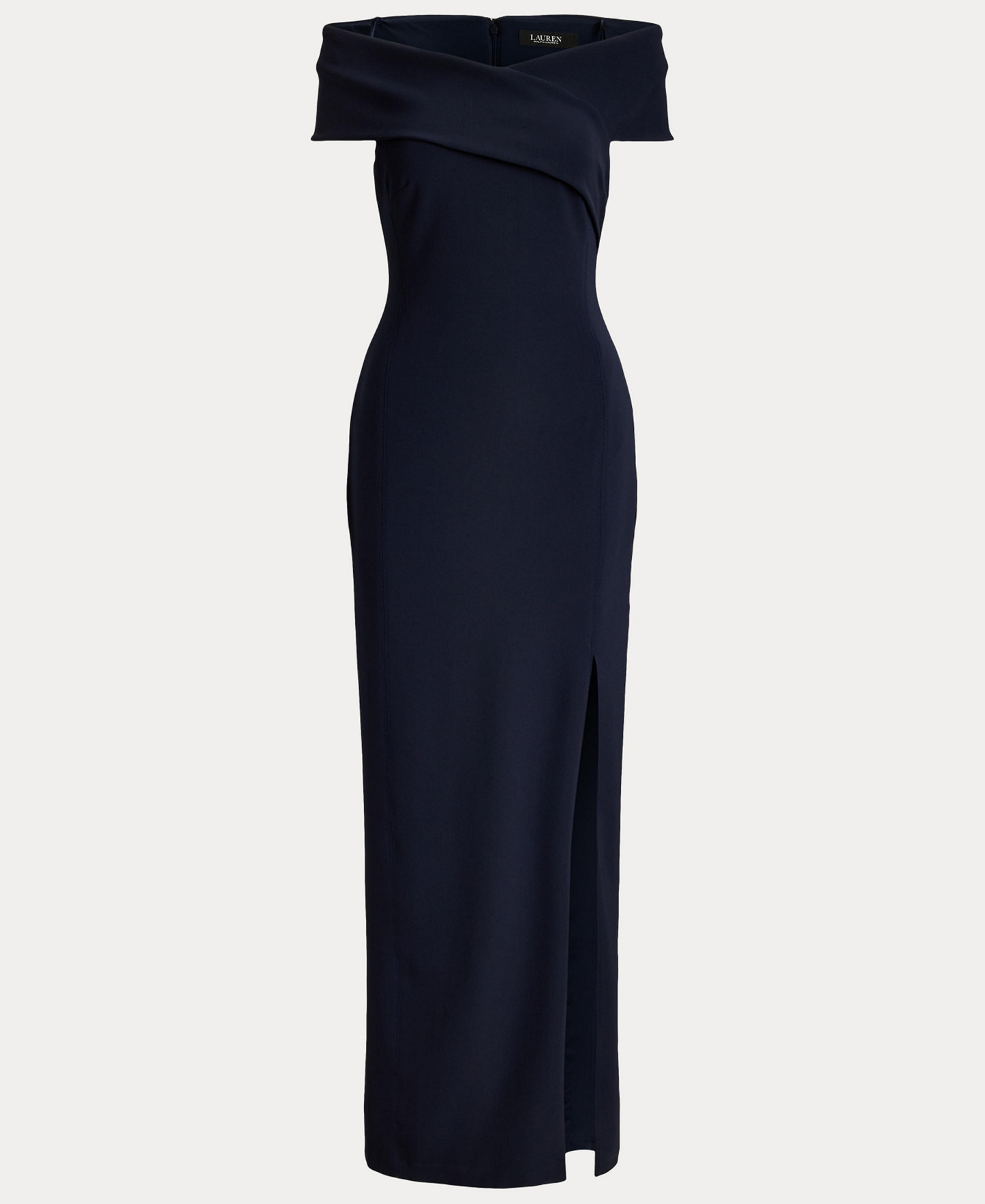 Lauren Ralph Lauren Women's Faille Off-the-Shoulder Gown - Navy