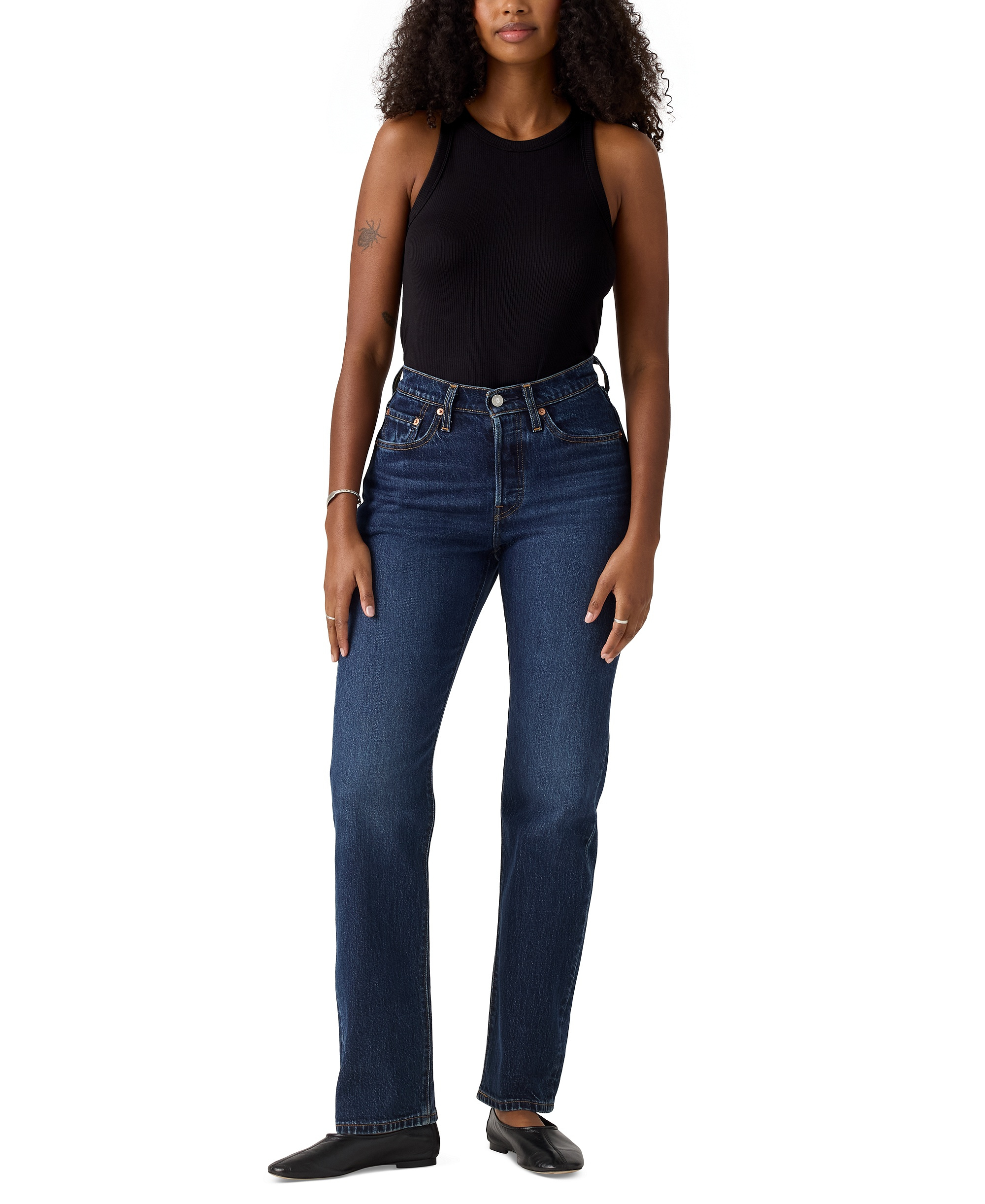 Levi's Women's 501 Curve High-Rise Straight-Leg Jeans - Mild Salsa