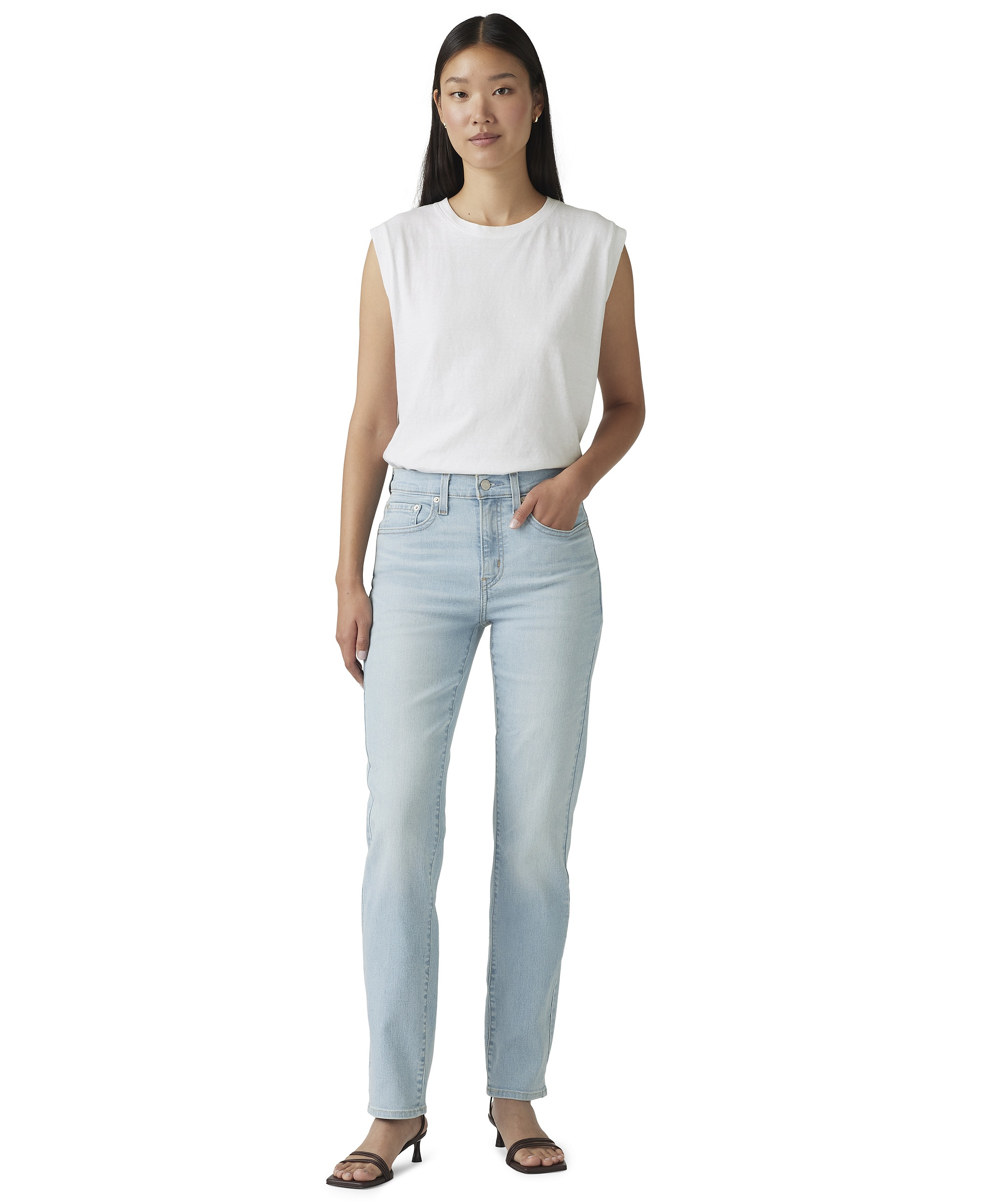 Levi's Women's 724 Straight-Leg Jeans - Eternal Indigo Light