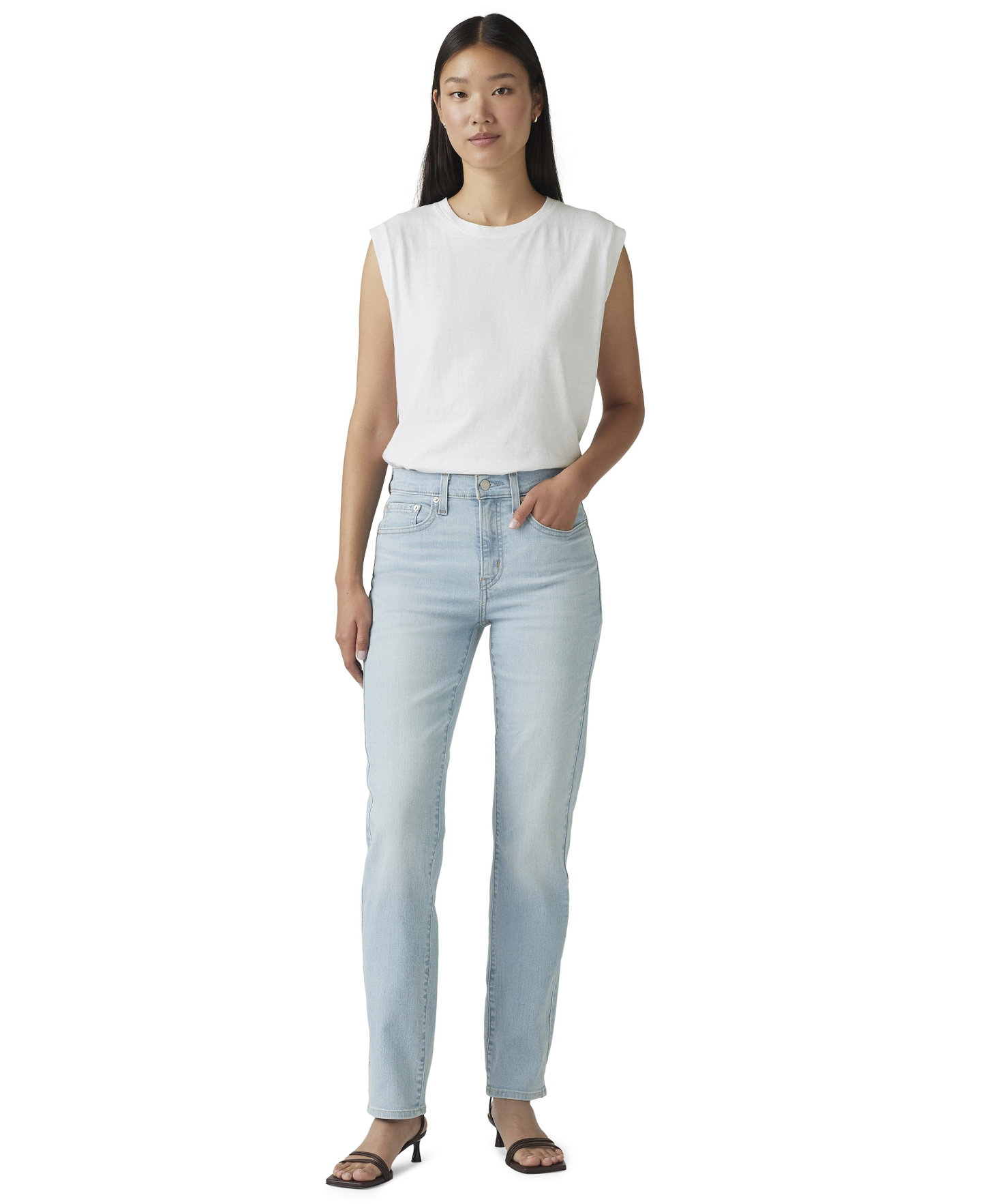 Levi's Women's 724 Straight-Leg Jeans - Eternal Indigo Light