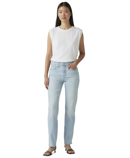 Levi's Women's 724 Straight-Leg Jeans - Eternal Indigo Light