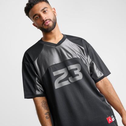 Men's Jordan Flight Football Jersey - Black/Iron Grey/Black - view 5