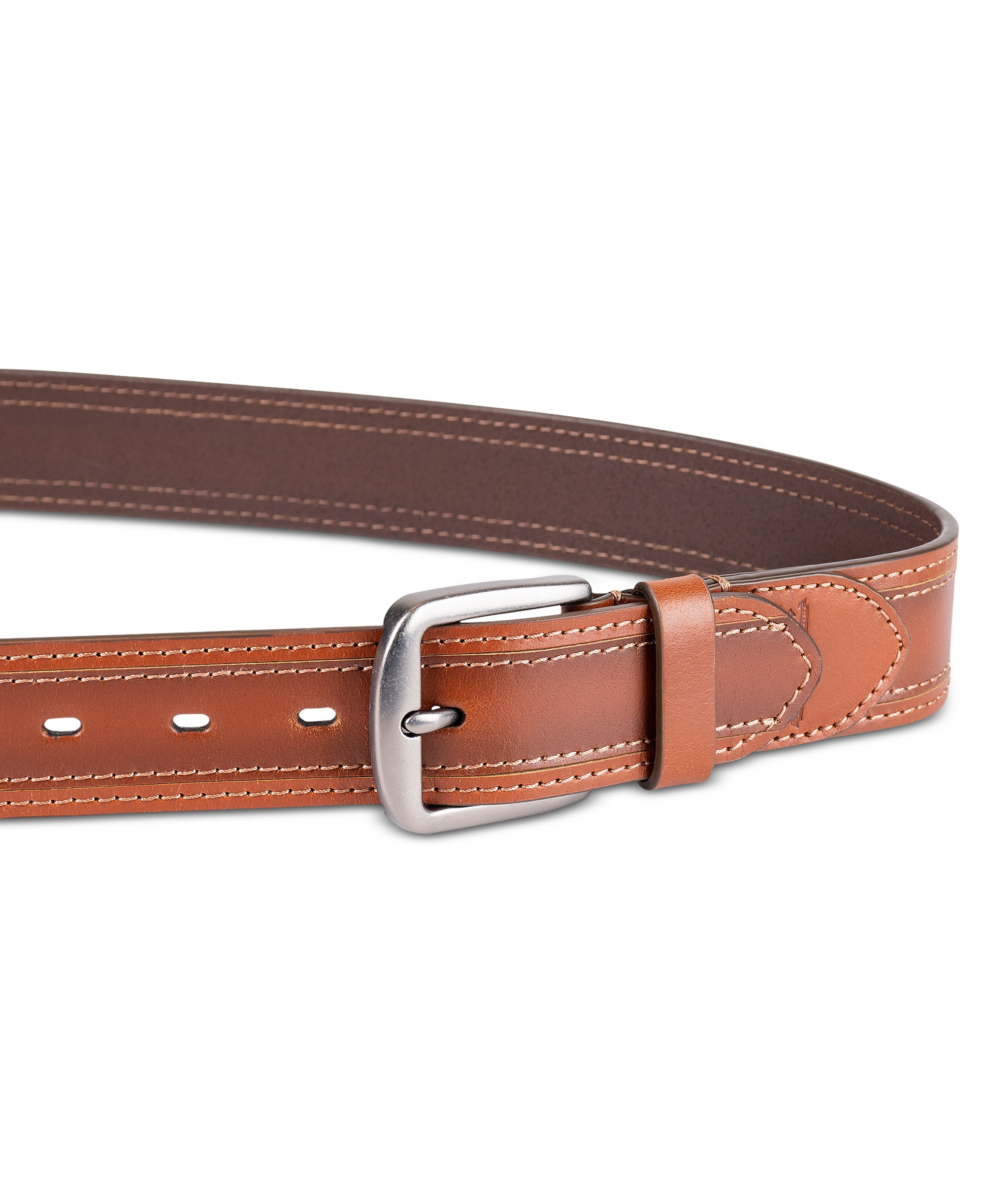 Levi's Men's Stitched Leather Belt - Tan