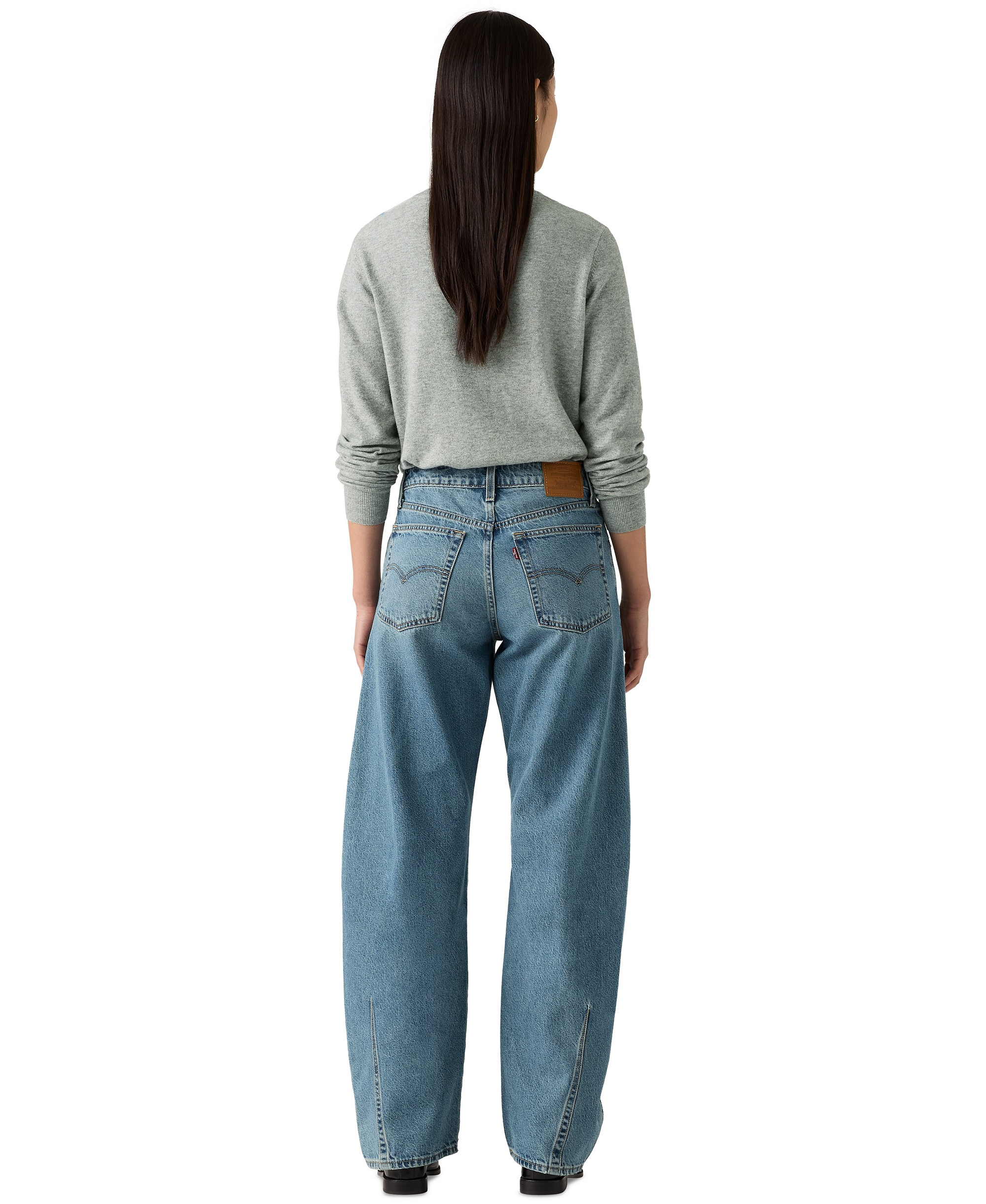 Levi's Premium Women's Baggy Dad Cotton Barrel-Leg Jeans - Easy Days Barrel
