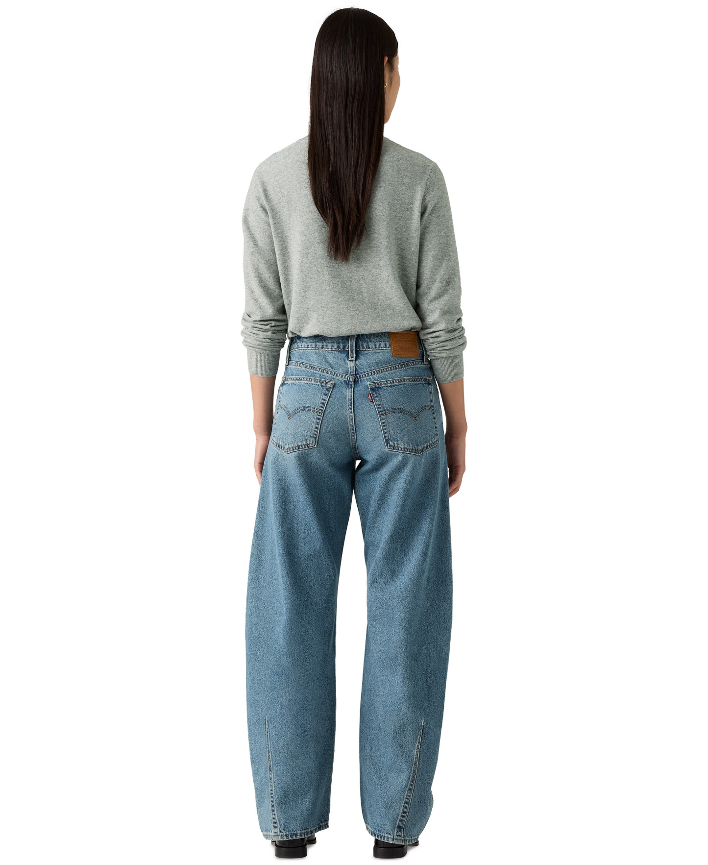 Levi's Premium Women's Baggy Dad Cotton Barrel-Leg Jeans - Easy Days Barrel