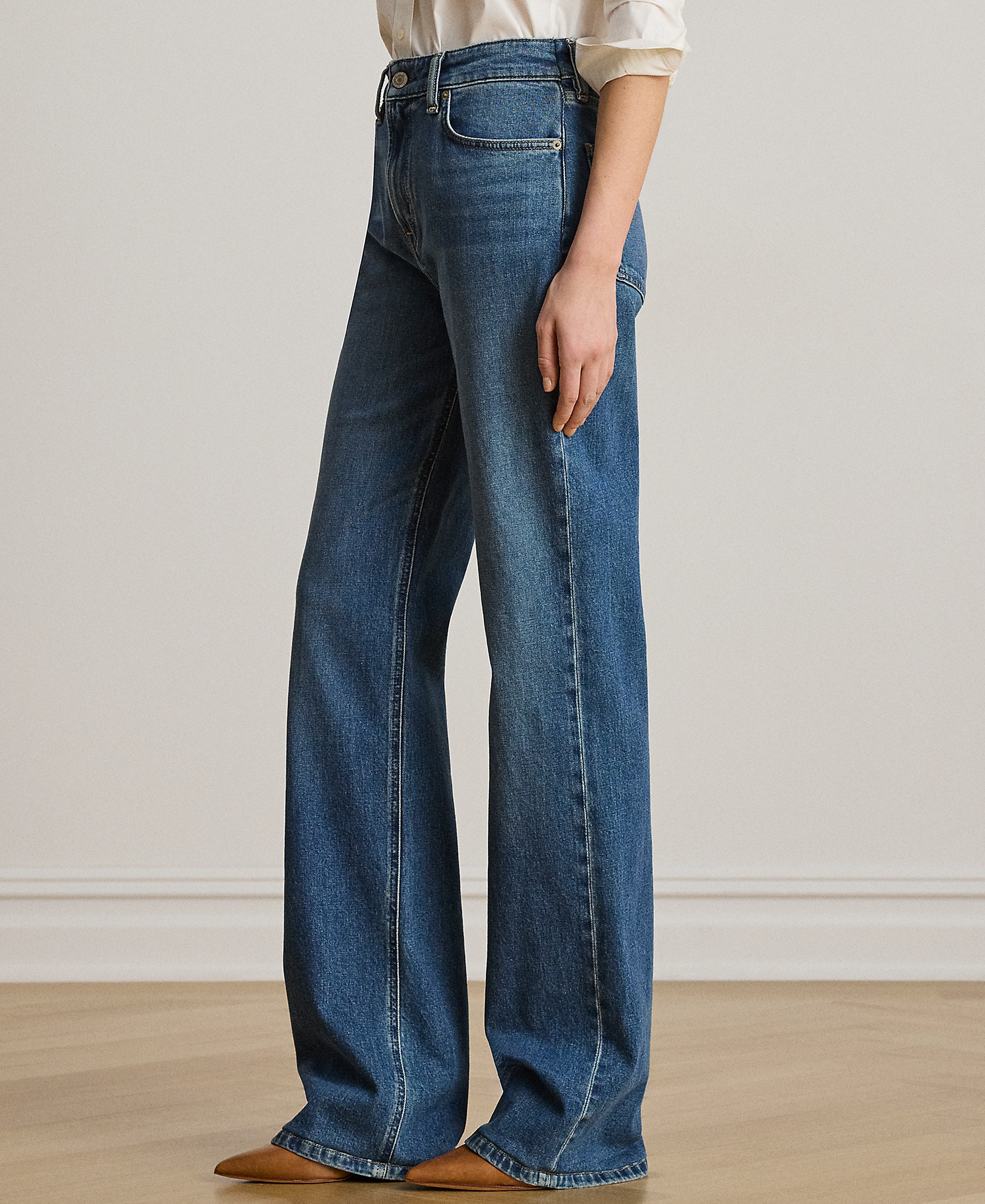 Lauren Ralph Lauren Women's High-Rise Straight Jeans - Atlantic Blue Wash