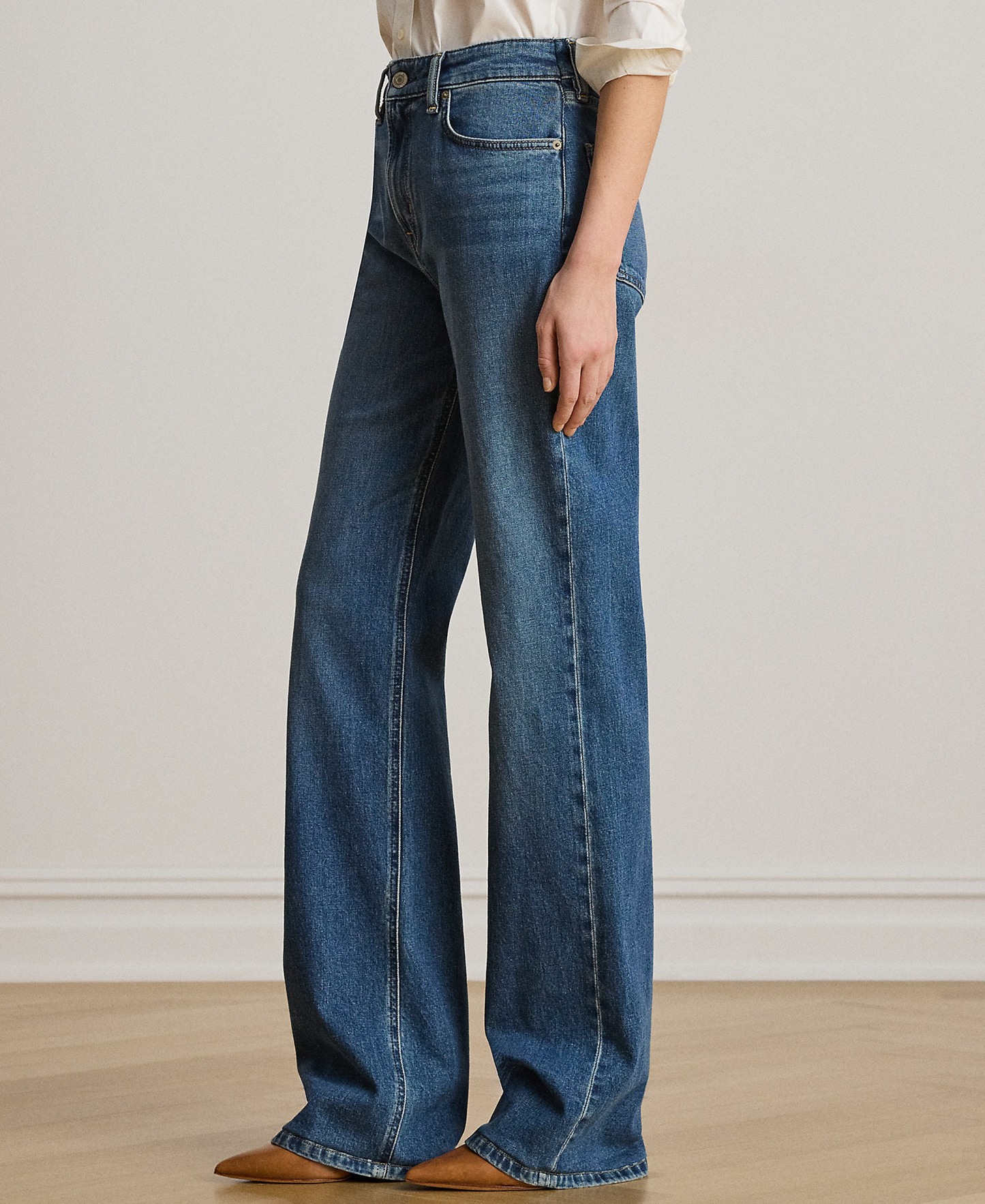 Lauren Ralph Lauren Women's High-Rise Straight Jeans - Atlantic Blue Wash