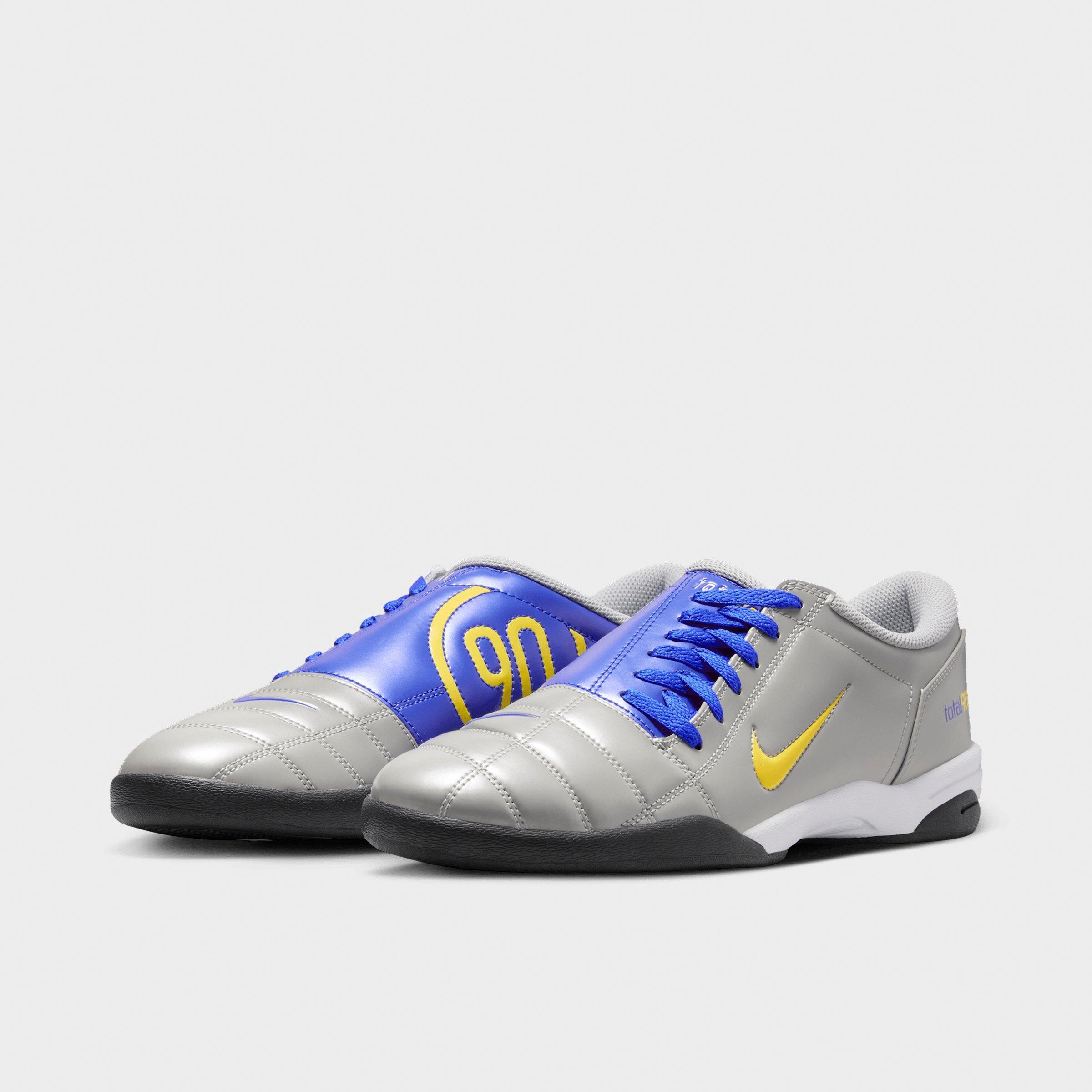 Men's Nithtke Total 90 Casual Shoes - Part 2 - Metallic Silver/Racer Blue/Black - Both shoes facing left