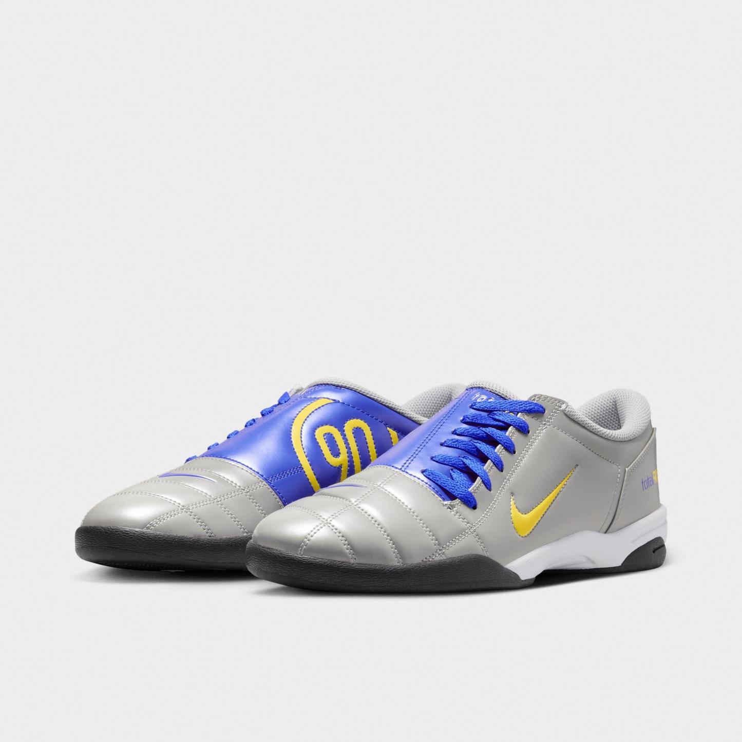 Men's Nithtke Total 90 Casual Shoes - Part 2 - Metallic Silver/Racer Blue/Black - Both shoes facing left