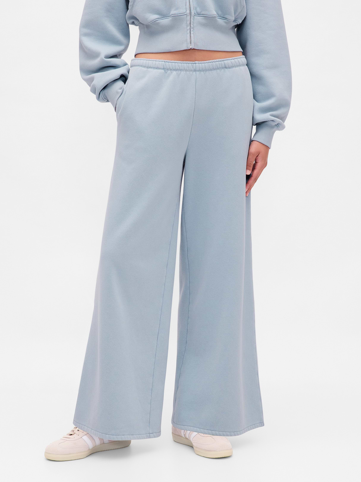 VintageSoft Baggy Sweatpants - New england sky blue