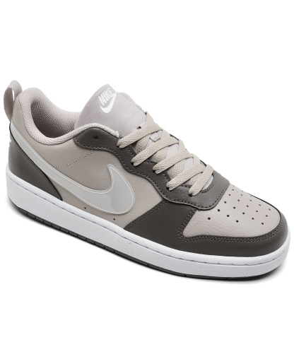 Nike Big Kids Court Borough Low Recraft Lifestyle Sneakers from Finish Line - Moon Particle, White