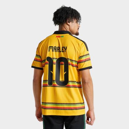 Men's adidas x Bob Marley Jamaica 26 Home Replica Soccer Jersey - Bold Gold - view 1