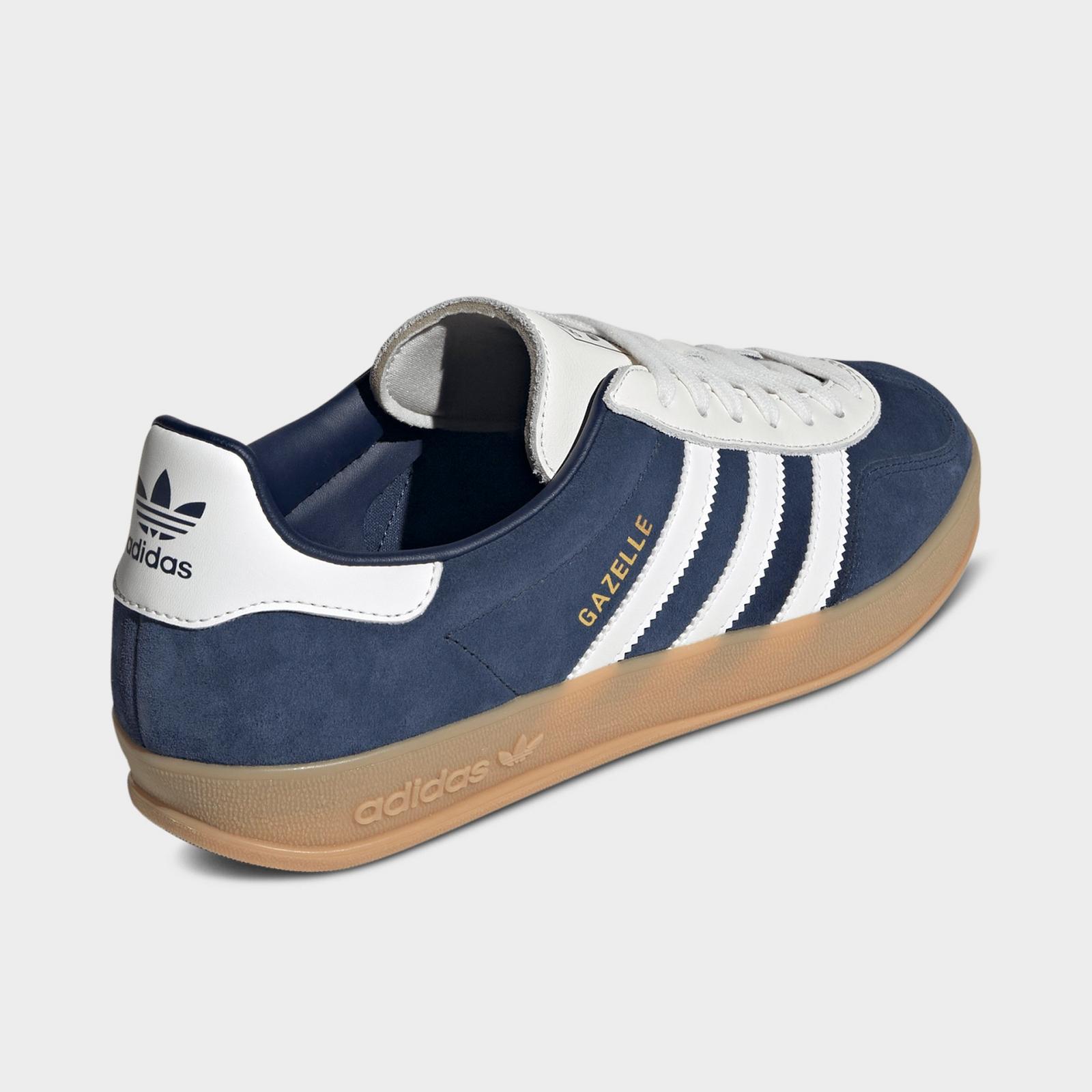 Men's adidas Originals Gazelle Indoor Casual Shoes - Night Indigo/White/Gum - view 4