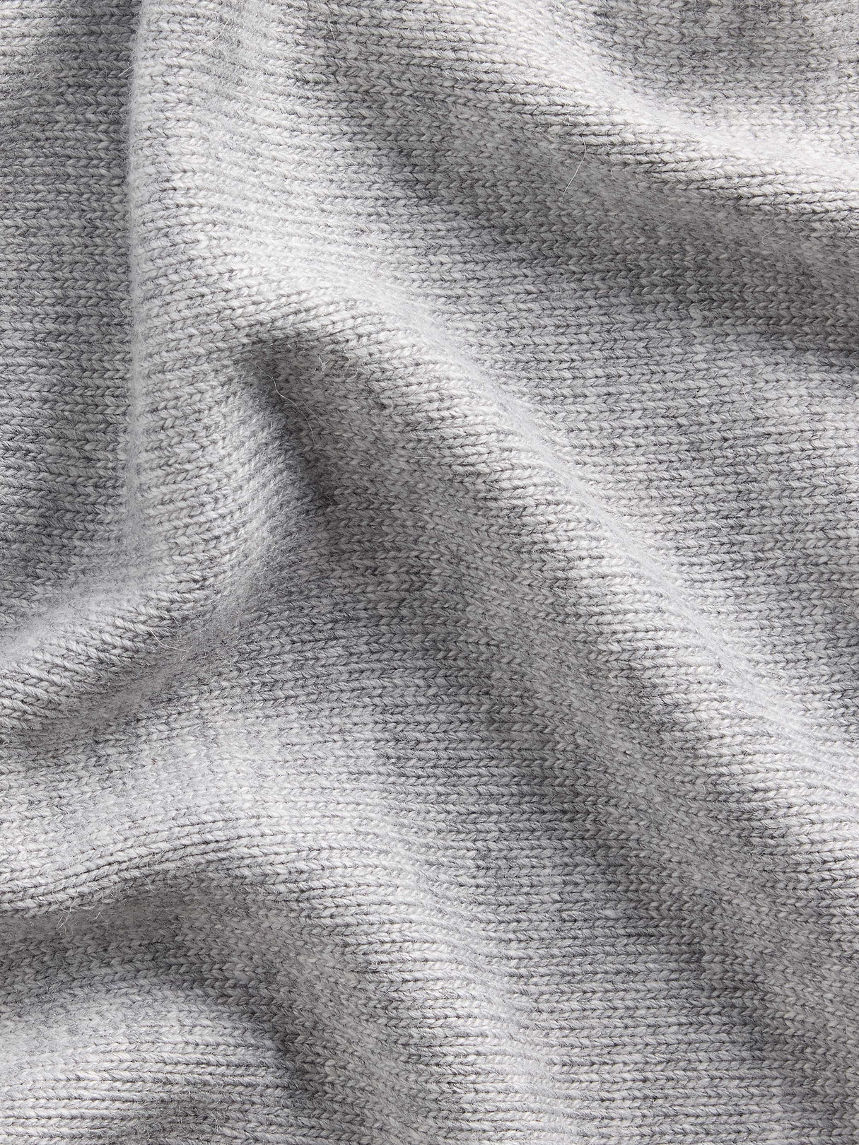 Knit Triangle Scarf - Grey