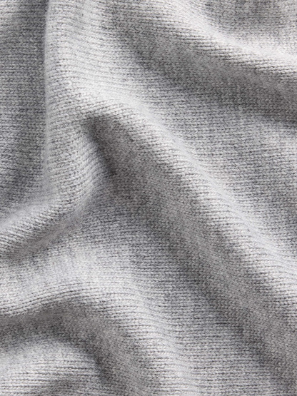 Knit Triangle Scarf - Grey