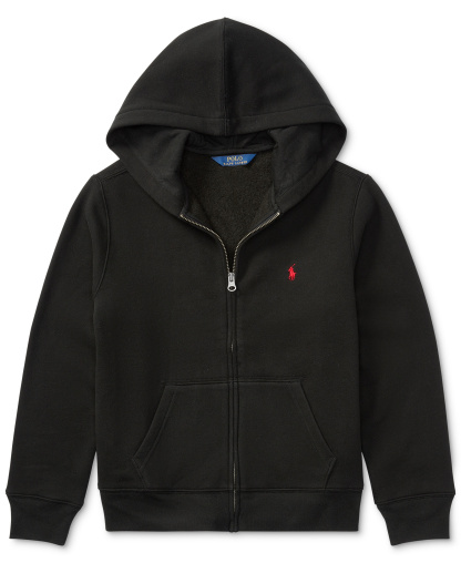 Polo Ralph Lauren 8-20 Boys' Cotton Fleece Zip Up Hoodie - Black
