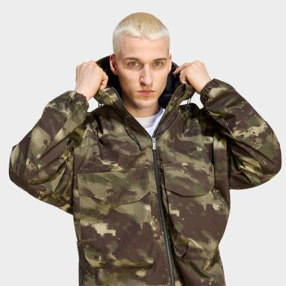 Men's adidas Originals Camo Ripstop Full-Zip Jacket - Olive Strata