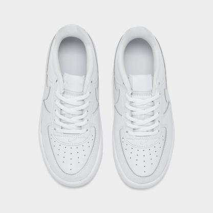 Little Kids' Nike Force 1 Casual Shoes - White/White/White