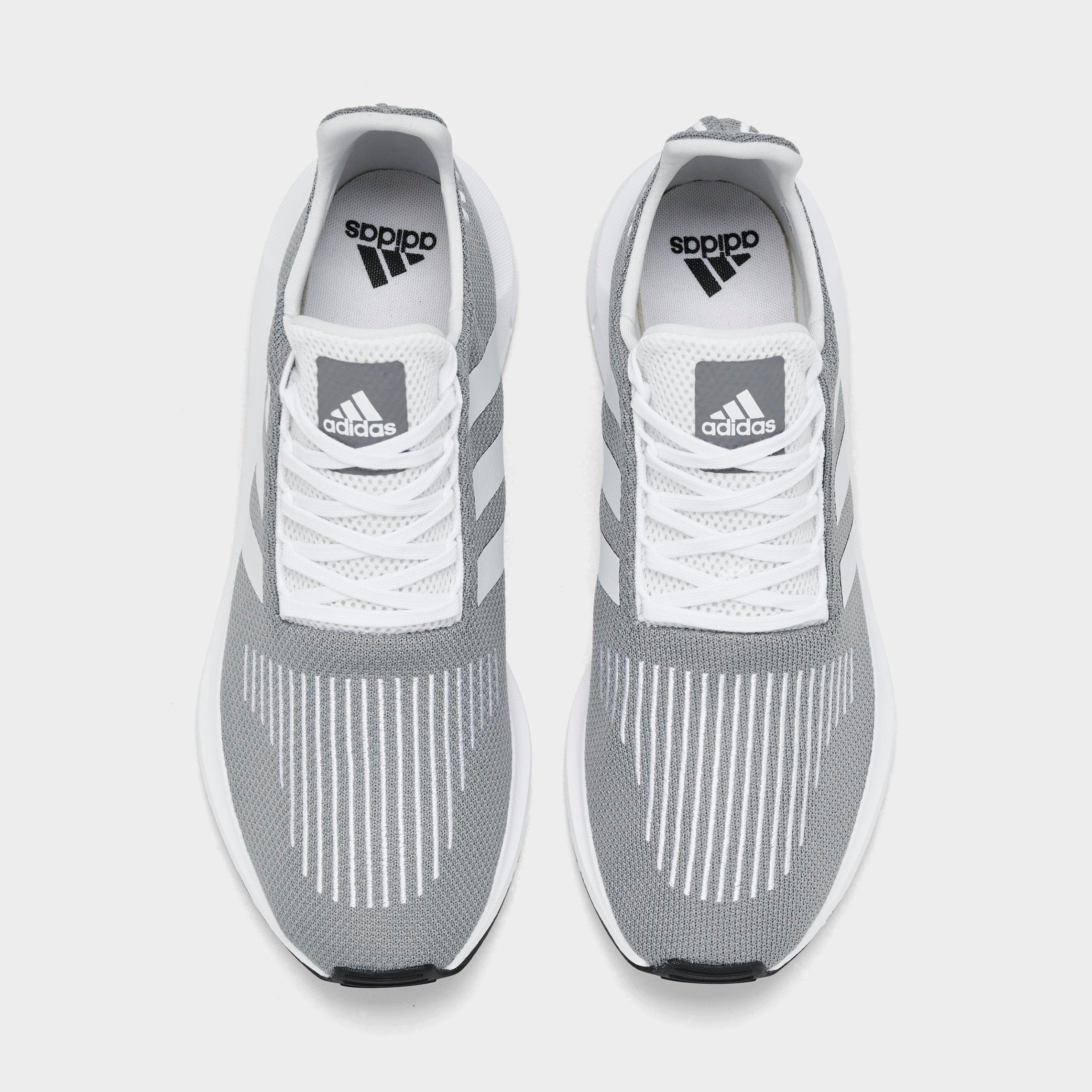 Men's adidas Originals Swift Run 1.0 Casual Shoes - Grey/Footwear White/Core Black - Top view