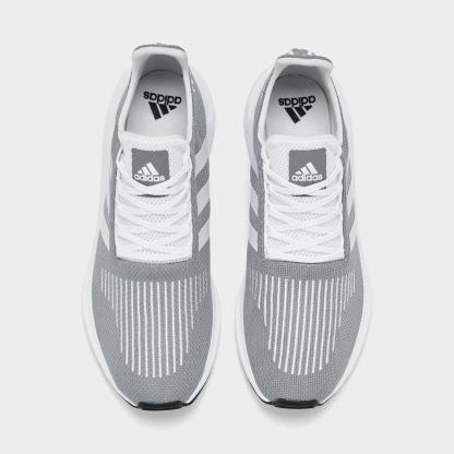Men's adidas Originals Swift Run 1.0 Casual Shoes - Grey/Footwear White/Core Black - Top view