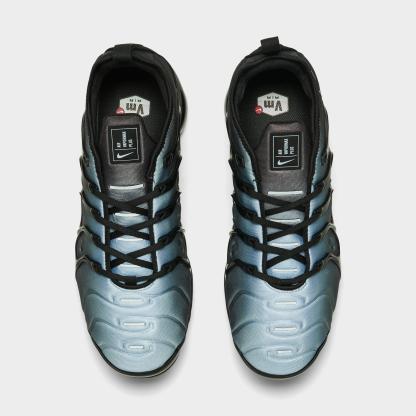 Men's Nithtke Air VaporMax Plus Running Shoes - Part 1 - Black/Aluminum - Top view