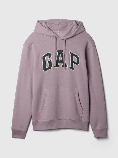 Adult VintageSoft Arch Logo Hoodie - dusty mauve