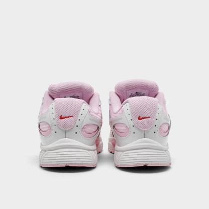 Big Kids' Nithtke V5 RNR Suede Casual Shoes - Summit White/Pink Foam/Playful Pink/Light Crimson - Back view